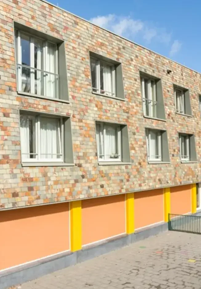 Appartementen met kunststof kozijnen.